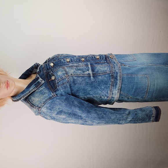 Almost Famous Distressed Denim Jacket Size L - Picture 9 of 17
